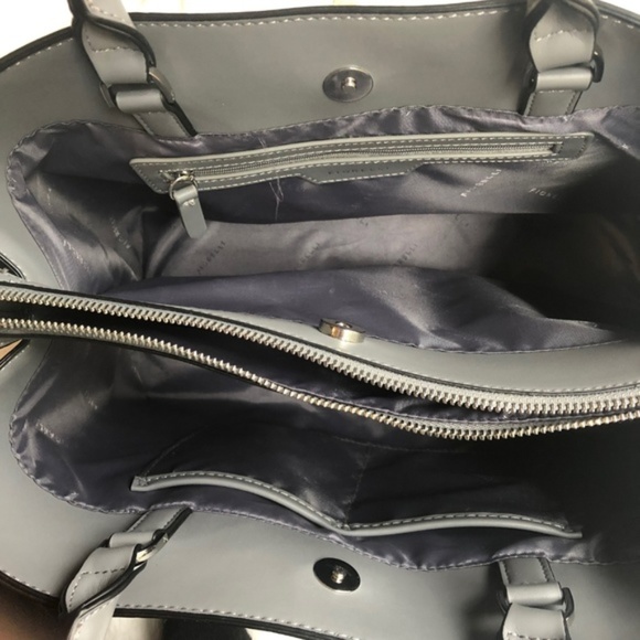 Fiorelli Bags Fiorelli Grey Vegan Leather Tote Handbag Poshmark